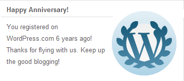 WordPress.com Anniversary